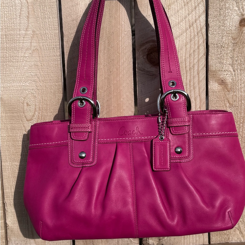 Coach Vintage Leather Pleated Soho bag